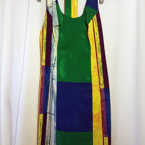 plenty by TRACY REESE Multicolor Abstract Watercolor Print Shift Mini Dress 2 XS - Picture 7 of 13